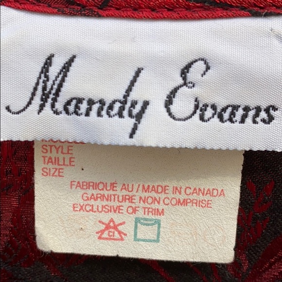 Mandy Evans red blouse floral - Picture 3 of 5